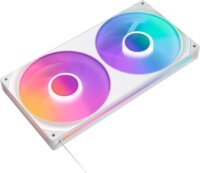 NZXT F280 RGB CORE PWM 120mm Rendszerhűtő ventilátor 2db - Fehér