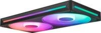 NZXT F280 RGB CORE PWM 120mm Rendszerhűtő ventilátor 2db - Fekete