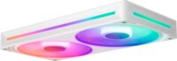 NZXT F240 RGB CORE PWM 120mm Rendszerhűtő ventilátor 2db - Fehér