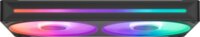 NZXT F240 RGB CORE PWM 120mm Rendszerhűtő ventilátor 2db - Fekete