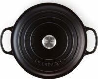 Le Creuset Signature kerek Öntöttvas Sütőtál 30 cm - Fekete