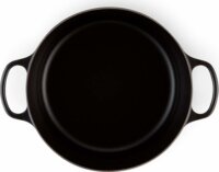 Le Creuset Signature kerek Öntöttvas Sütőtál 30 cm - Fekete