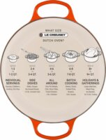 Le Creuset Signature kerek Öntöttvas Sütőtál 26cm - Bordó