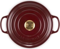 Le Creuset Signature kerek Öntöttvas Sütőtál 31cm - Bordó