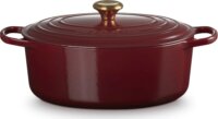 Le Creuset Signature kerek Öntöttvas Sütőtál 31cm - Bordó