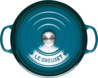 Le Creuset Signature kerek Öntöttvas Serpenyő 30cm - Türkiz