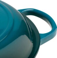 Le Creuset Signature kerek Öntöttvas Serpenyő 30cm - Türkiz