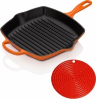 Le Creuset Öntöttvas grillserpenyő 26x26cm - Sütőpiros