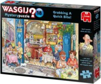 Jumbo 19179 Wasgij Mystery 18 - Kávézó karikatúra 1000 darabos Kreatív Puzzle