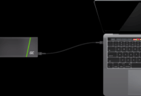 Green Cell PowerStream USB-C apa - USB-C apa 3.0 Adat és töltő kábel - Fekete (2m)