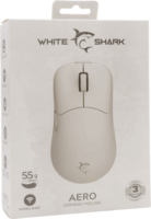 White Shark Aero 5015 Wireless Gaming Egér - Fehér