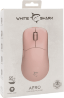 White Shark Aero 5015 Wireless Gaming Egér - Rózsaszín