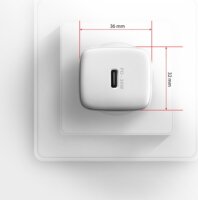 Axagon ACU-PD USB-C Hálózati töltő - Fehér (30W)