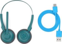 JLAB Go Work Pop Bluetooth Call Center Fejhallgató Headset - Kékeszöld
