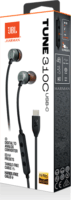 JBL Tune 310C USB Type-C Vezetékes In-Ear Fülhallgató Headset - Fekete