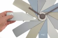 TFA 60.3020.30 Clock in the box Design Fali Óra 40cm - Barna/Szürke