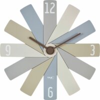 TFA 60.3020.30 Clock in the box Design Fali Óra 40cm - Barna/Szürke