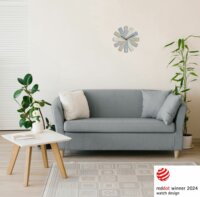 TFA 60.3020.30 Clock in the box Design Fali Óra 40cm - Barna/Szürke