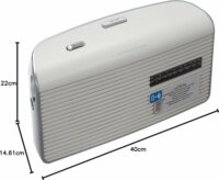 Grundig Music 60X Hordozható FM rádió - Fehér/Szürke