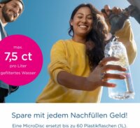 Brita Fill & Go Vital Vízszűrő kulacs 0,6L Türkiz + 2db MicroDisc filter