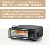 Severin PG 8575 SERICO Digitaler Elektromos Pizzasütő 2000W - Fekete