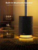 Govee H6079312 Lyra Corner LED dekorációs lámpa RGBIC beépített hangszóróval - Fekete