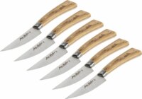 Jean Dubost Laguiole Steakmesser - Tölgyfa 6 darabos Konyhakés készlet Díszdobozban