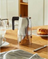 Alessi MT18/3 Mokka Espresso 3 személyes kotyogós kávéfőző 150ml - Ezüst