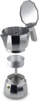 Alessi DC06/3 Mokka Espresso 3 személyes kotyogós kávéfőző 150ml - Ezüst