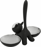 Alessi AMMI09 B Tigrito Rozsdamentes Acél Macska etető és itató - Fekete