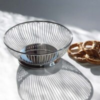 Alessi 826/24 Drahtkorb Rozsdamentes Acél Gyümölcskosár 24cm