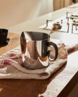 Alessi PU302 Rozsdamentes acél Tejforraló Tejhabosító edény 1,3L - Ezüst