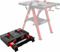 Holzmann WST100SOLID Munkapad beépített Satuval 820 x 630 mm - Fekete / Piros