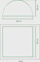 Coleman 2197664 Event Shelter Air L Pavilon (3,65m x 3,65m)