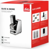 Solis Slice & More 8401 Konyhai Aprítógép 350 Watt - Ezüst / Fekete