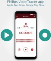Philips DVT 4115 Voice Tracer Audio Recorder Diktafon 8GB - Ezüst