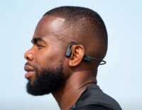 Shokz OpenRun Mini Bluetooth USB-C Csontrezgéses Sport Fejhallgató Headset - Fekete