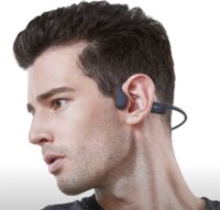 Shokz OpenRun Mini Bluetooth USB-C Csontrezgéses Sport Fejhallgató Headset - Fekete