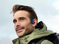 Shokz OpenRun Bluetooth USB-C Csontrezgéses Sport Fejhallgató Headset - Kék