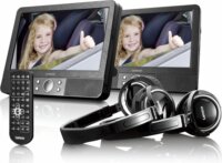 Lenco MES-415 Hordozható DVD lejátszó 2 darabos Autós készlet Fülhallgatóval