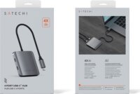 Satechi ST-UC4PHM Type-C HUB - Szürke