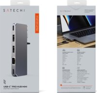 Satechi ST-UCPHMIM Aluminium Pro Mini HUB - Szürke