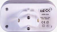 TOO ADW-200 Elosztó 3 aljzatos - Fehér