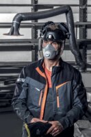 Uvex Pheos Munkavédelmi Sisak Arc és fülvédővel - Fekete