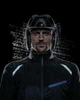 Uvex Pheos Munkavédelmi Sisak Arc és fülvédővel - Fekete