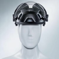 Uvex Pheos Munkavédelmi Sisak Arc és fülvédővel - Fekete