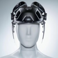 Uvex Pheos Munkavédelmi Sisak Arc és fülvédővel - Fekete