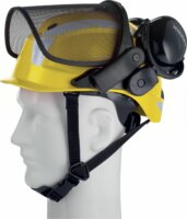 Uvex Munkavédelmi Sisak Arc és fülvédővel Erdőmunkás készlet - Sárga