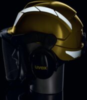 Uvex Munkavédelmi Sisak Arc és fülvédővel Erdőmunkás készlet - Sárga
