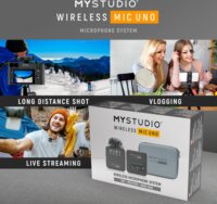 MyStudio Wireless 2,4GHz Mic Uno Csiptetős Mikrofon készlet 2db